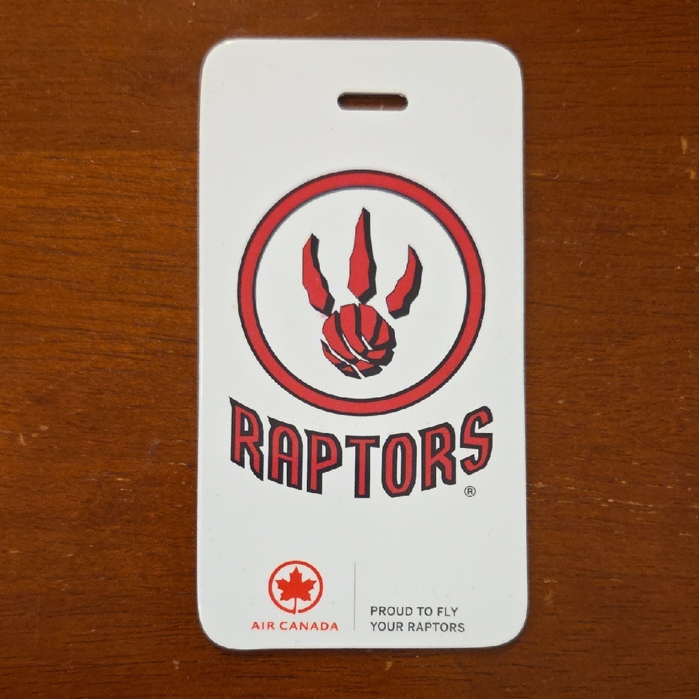 Retro 2000's Toronto Raptors Air Canada Luggage Tag